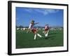 15 Year Old Girls in Action Durring Soccer Game, Lakewood, Colorado, USA-null-Framed Photographic Print