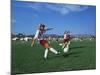 15 Year Old Girls in Action Durring Soccer Game, Lakewood, Colorado, USA-null-Mounted Photographic Print