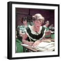 15 Year Old High School Student Rue Lawrence in Class at New Trier High School Outside Chicago-Alfred Eisenstaedt-Framed Premium Photographic Print