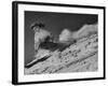 15-Year Old Skiing Prodigy Andrea Mead Lawrence Practicing for Winter Olympics-null-Framed Photographic Print