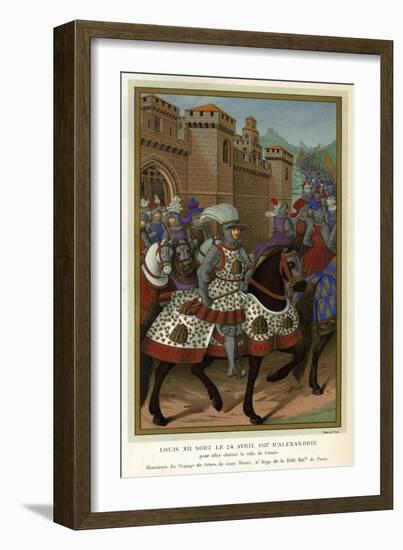 1507 Louis XII in Armour-Jean Marot-Framed Art Print