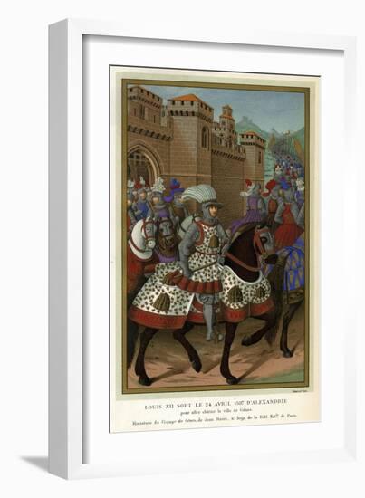 1507 Louis XII in Armour-Jean Marot-Framed Art Print