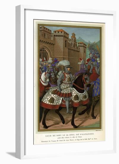 1507 Louis XII in Armour-Jean Marot-Framed Art Print