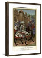 1507 Louis XII in Armour-Jean Marot-Framed Art Print