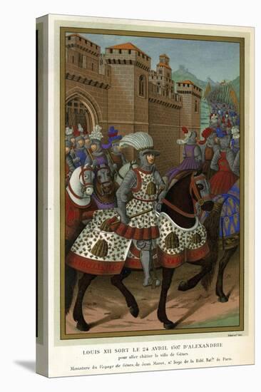 1507 Louis XII in Armour-Jean Marot-Stretched Canvas