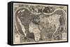 1507, World, First Map of America-null-Framed Stretched Canvas