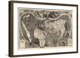 1507, World, First Map of America-null-Framed Giclee Print