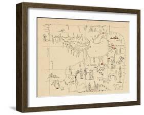 1542, Florida, Gulf of Mexico and Carribean-null-Framed Giclee Print