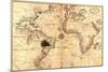 1544 Nautical Map of the Atlantic Ocean-null-Mounted Premium Giclee Print
