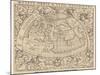 1545 Map from Basel Switzerland Depicting the World as Known to Ptolemy in the 2nd Century-null-Mounted Photographic Print