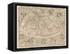 1545 Map from Basel Switzerland Depicting the World as Known to Ptolemy in the 2nd Century-null-Framed Stretched Canvas