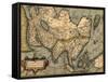 1570 Map of Asia, from Abraham Ortelius' Atlas-null-Framed Stretched Canvas