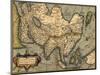 1570 Map of Asia, from Abraham Ortelius' Atlas-null-Mounted Art Print