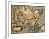 1570 Map of Asia, from Abraham Ortelius' Atlas-null-Framed Art Print