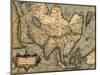 1570 Map of Asia, from Abraham Ortelius' Atlas-null-Mounted Art Print