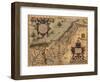 1570 Map of Palestine, from Abraham Ortelius' Atlas-null-Framed Art Print