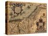 1570 Map of Palestine, from Abraham Ortelius' Atlas-null-Stretched Canvas