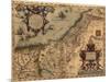 1570 Map of Palestine, from Abraham Ortelius' Atlas-null-Mounted Art Print