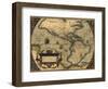 1570 Map of the Western Hemisphere. from Abraham Ortelius, Theatrvm Orbis Terrarvm-null-Framed Art Print