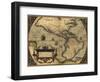 1570 Map of the Western Hemisphere. from Abraham Ortelius, Theatrvm Orbis Terrarvm-null-Framed Art Print