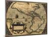 1570 Map of the Western Hemisphere. from Abraham Ortelius, Theatrvm Orbis Terrarvm-null-Mounted Art Print