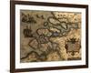 1570 Map of Zeeland. from Abraham Ortelius' Atlas, Theatrvm Orbis Terrarvm-null-Framed Photo