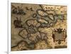 1570 Map of Zeeland. from Abraham Ortelius' Atlas, Theatrvm Orbis Terrarvm-null-Framed Photo