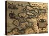 1570 Map of Zeeland. from Abraham Ortelius' Atlas, Theatrvm Orbis Terrarvm-null-Stretched Canvas