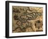 1570 Map of Zeeland. from Abraham Ortelius' Atlas, Theatrvm Orbis Terrarvm-null-Framed Photo