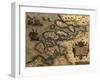 1570 Map of Zeeland. from Abraham Ortelius' Atlas, Theatrvm Orbis Terrarvm-null-Framed Photo