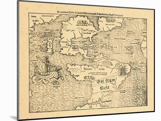 1572, West Indies, North America, South America-null-Mounted Giclee Print