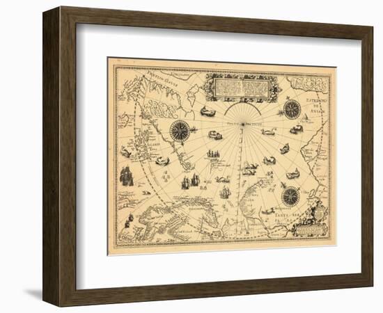 1598, Greenland, Finland, Iceland, Norway, Russia, Sweden, North Pole, Arctic Ocean-null-Framed Giclee Print