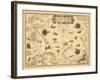 1598, Greenland, Finland, Iceland, Norway, Russia, Sweden, North Pole, Arctic Ocean-null-Framed Giclee Print