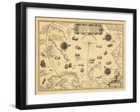 1598, Greenland, Finland, Iceland, Norway, Russia, Sweden, North Pole, Arctic Ocean-null-Framed Giclee Print