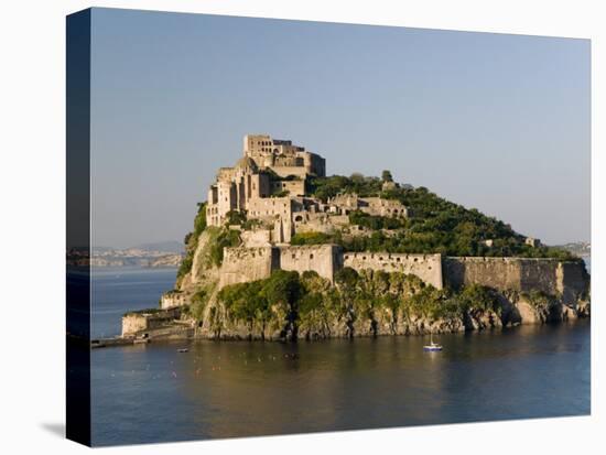 15th Century Castello Aragonese d'Ischia, Ischia Ponte, Ischia, Bay of Naples, Campania, Italy-Walter Bibikow-Stretched Canvas