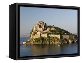 15th Century Castello Aragonese d'Ischia, Ischia Ponte, Ischia, Bay of Naples, Campania, Italy-Walter Bibikow-Framed Stretched Canvas