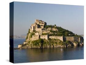 15th Century Castello Aragonese d'Ischia, Ischia Ponte, Ischia, Bay of Naples, Campania, Italy-Walter Bibikow-Stretched Canvas