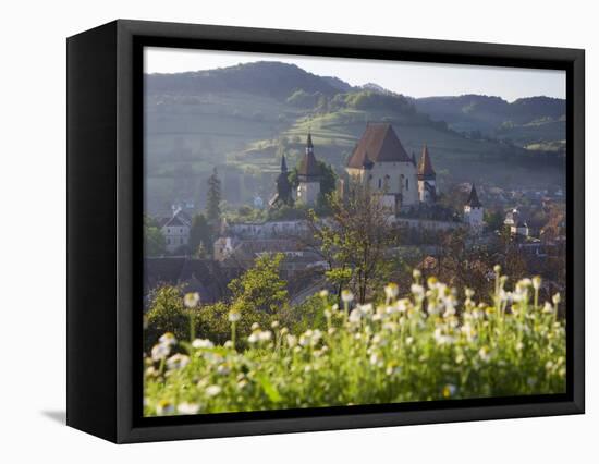 15th Century Fortified Church, Biertan, Nr. Sighisoara, Transylvania, Romania-Peter Adams-Framed Stretched Canvas