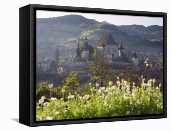 15th Century Fortified Church, Biertan, Nr. Sighisoara, Transylvania, Romania-Peter Adams-Framed Stretched Canvas