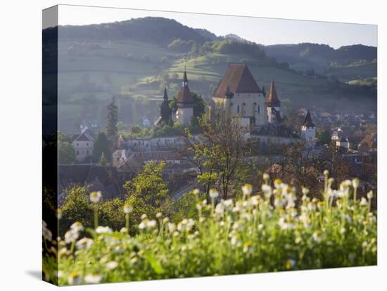 15th Century Fortified Church, Biertan, Nr. Sighisoara, Transylvania, Romania-Peter Adams-Stretched Canvas