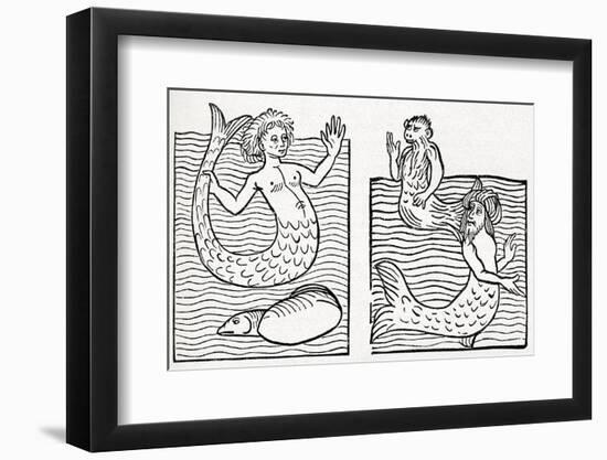 15th Century German Woodcut Print-CCI Archives-Framed Photographic Print