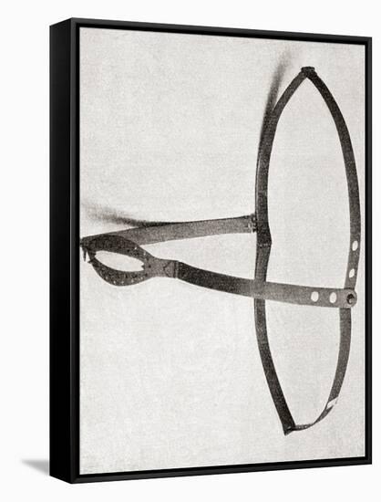 15th Century Iron Chastity Belt, Illustrierte Sittengeschichte Vom Mittelalter Bis Zur Gegenwart-Eduino Brambilla-Framed Stretched Canvas