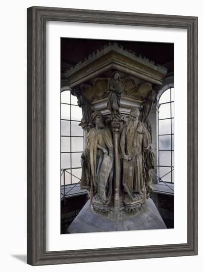 15th Century Sculptures, Detail from Interior of Calvary of Certosa, Champmol, France-Claus Sluter-Framed Giclee Print