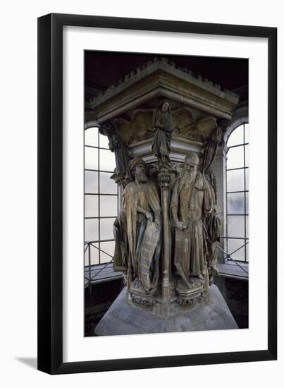 15th Century Sculptures, Detail from Interior of Calvary of Certosa, Champmol, France-Claus Sluter-Framed Giclee Print