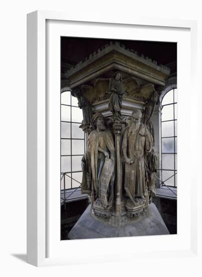 15th Century Sculptures, Detail from Interior of Calvary of Certosa, Champmol, France-Claus Sluter-Framed Giclee Print