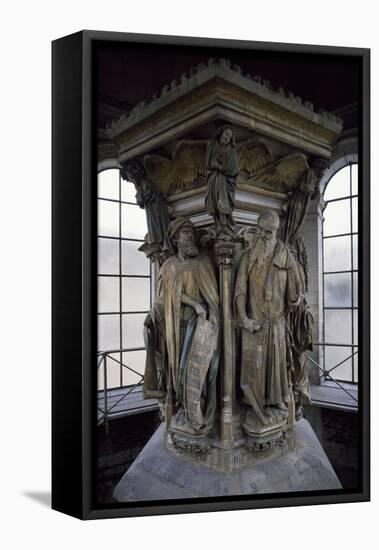 15th Century Sculptures, Detail from Interior of Calvary of Certosa, Champmol, France-Claus Sluter-Framed Stretched Canvas