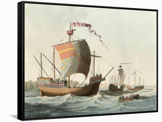 15th Century Ships-Charles Hamilton Smith-Framed Stretched Canvas