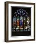 15th Century Stained Glass Window in the Cathedrale St-Corentin, Southern Finistere, France-Amanda Hall-Framed Photographic Print