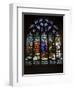 15th Century Stained Glass Window in the Cathedrale St-Corentin, Southern Finistere, France-Amanda Hall-Framed Photographic Print