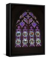 15th Century Stained Glass Window in the Cathedrale St-Corentin, Southern Finistere, France-Amanda Hall-Framed Stretched Canvas